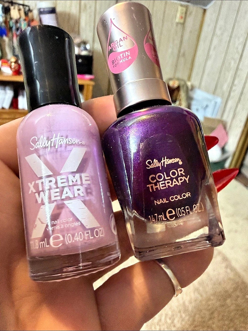 Sally Hansen Xtreme Wear and Color Therapy Nail Polish Bundle Duo